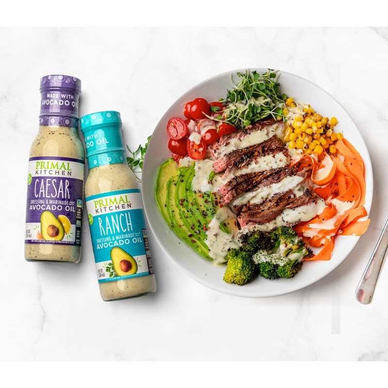 Primal Kitchen Ranch Dressing & Marinade and Caesar Dressing &