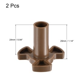MECCANIXITY Microwave Oven Turntable Roller Support Coupler Shaft Replacement 6mm x 7mm 4 Pcs