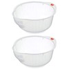 Inomata Japanese Rice Washing Bowl with Side and Bottom Drainers,