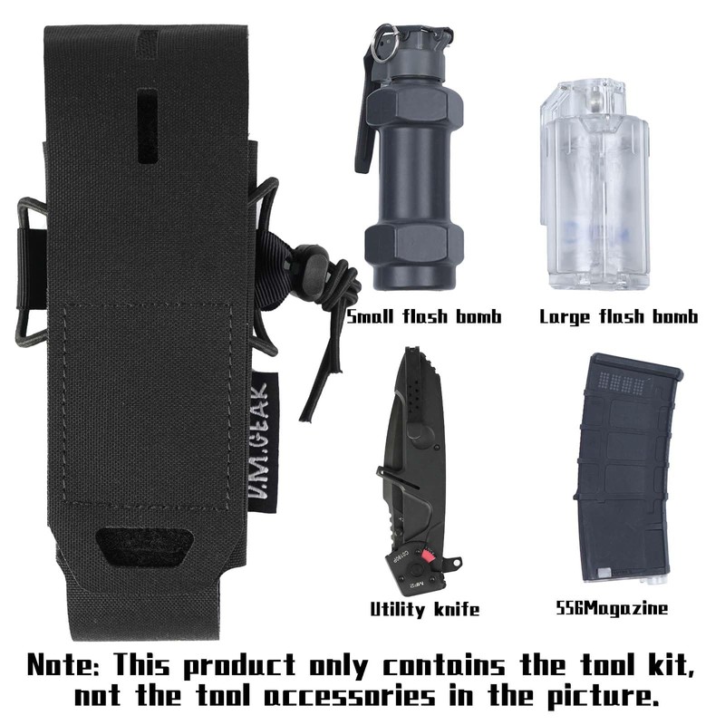 Tactical Pouches Flashbang Pouch Molle Flashlight Holder Magazine Pouch Portable