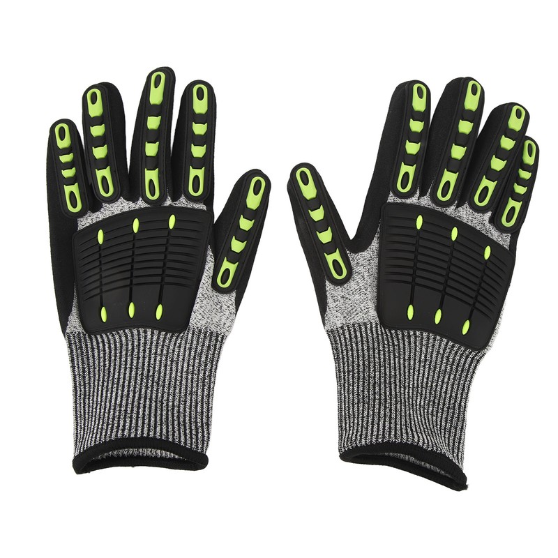 1 Pair Cut Resistant TPR Protective Impact Gloves Men Women
