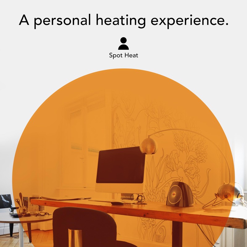 Vornado VH202 (2025) Personal Space Heater, Advanced Safety Features, 2
