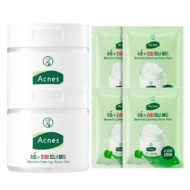 Akeuneseu Toner Pads Refill Set Sheets 70 for Korean skincare routines, facial moisture and skin prep pads, Akeuneseu Import, Beauty and Personal, Option 1