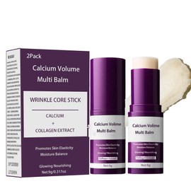 ONMYLOVIN 2-Pack Calcium Multi Balm Stick -Collagen Moisturizing Balm Stick for Face,Eyes & Neck, Anti-Wrinkle Eye Cream, Wrinkle Core Sticks For Firming Skin,Hydrating,Anti-aging