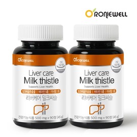 Roniwell Liver Care Milk Thistle (500mg x 90 Tablets) / 로니웰 리버케어 밀크씨슬 (500mg×90정)
