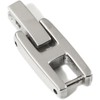 siilver Titanium Steel FOLD Over Buckle Clasp Womens Watch Bracelet