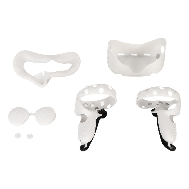 5 in 1 Silicone Cover Set for Quest 2 Includes