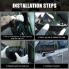 Black Right Passenger Side Replacement Mirror Cover Cap Housing for