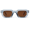 piscm Trendy Chunky Sunglasses for Women Designer Inspired Retro Square