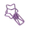 100pcs Star Binder Clips Cute Cartoon Hollow Strong Clamping Force