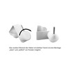 10x Window Hooks Decorative Hooks Window Clip White for Your
