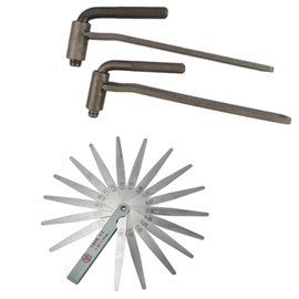 FUKUMIDO Adjustable Wrench Tool Bike Spanner Adjuster Thickness Gauge Micrometer Tool Set Tapet 0.3 inch (8 mm) 0.4 inch (9 mm) Type B