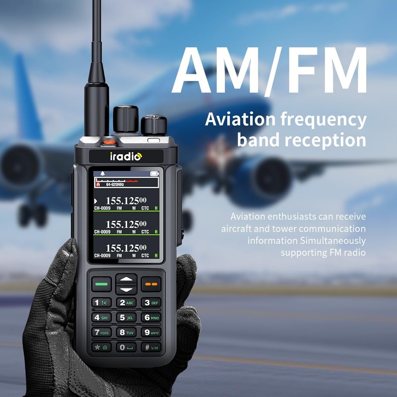 SHJ iradio UV-98Plus Ham Two-Way Radio | 10W High Powe