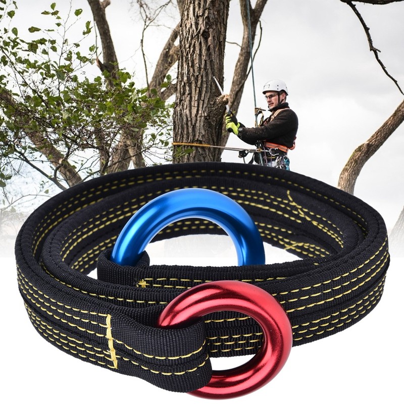 Durable Climbing Rescue Wire Lanyard with Two Hanging Rings for