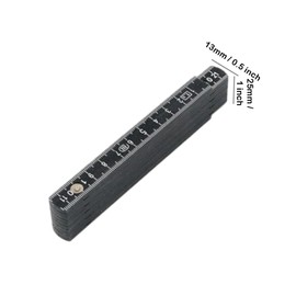 Folding Ruler Made of Plastic, Robust Ruler for Accurate 10 Links, Can be Used for Carpenters, Masons, Construction Sites, DIY Projects, Black, Pack of 3