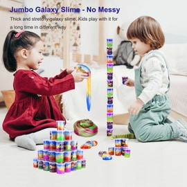 Galaxy Slime 24 Pack, Slime Party Favors, Unicorn Color Slime Pack for Kids Goodie Bag Stuffers- Pretty Soft, Stretchy & Non Sticky Slime Kit for Girls Boys Ages 5 6 7 8 12…