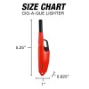 GEI G.E.I. Cig-A-Que Lighter 4pcs, Multipurpose Lighters, Ergonomic Lighter