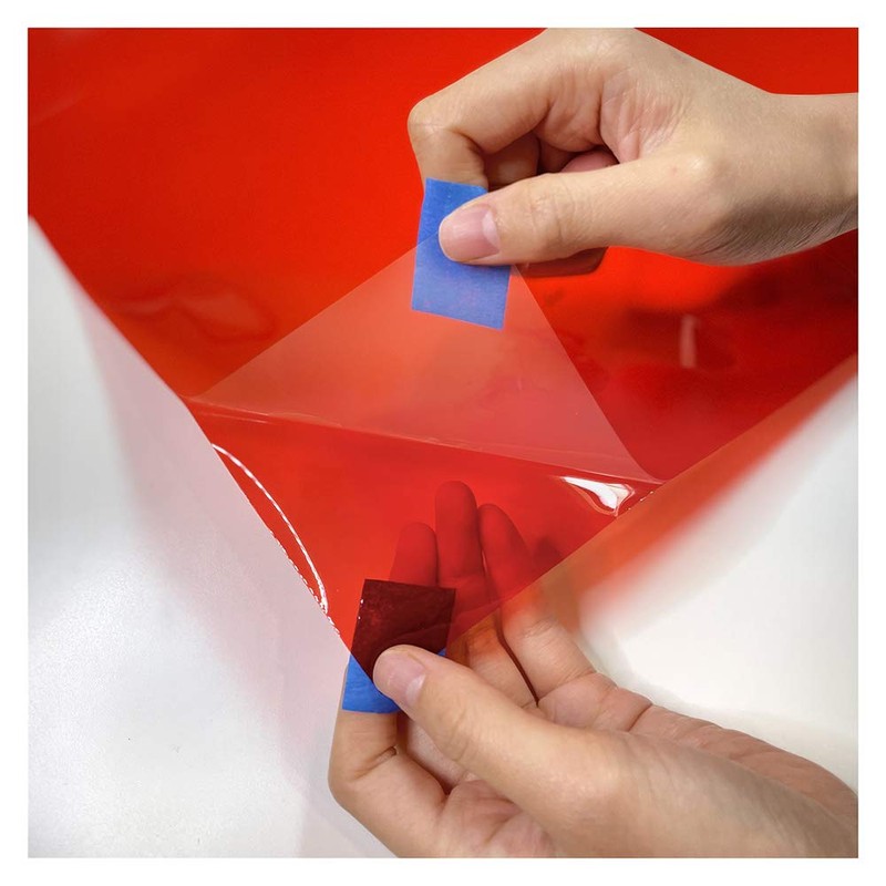 BDF Card Decorative Window Film Transparent Color Red - 48in