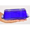 Home-X Glass Butter Dish With Lid - Vintage Style Keeper