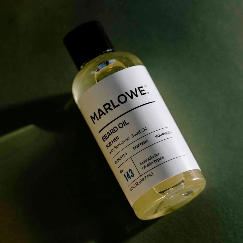 Marlowe. Acondicionador De Aceite Para Barba Para Hombres No