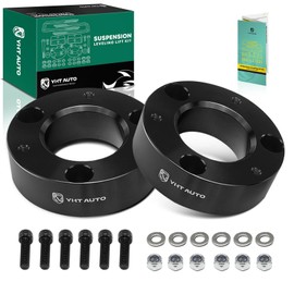 YHTAUTO 2.5 inch Front Leveling Lift Kit, Strut Spacers w/Hardware Fits 2007-2023 Chevy & GMC Models, Silverado Sierra 1500, Yukon, Tahoe, Avalanche, Suburban, RWD/4WD, Suspension Leveling Lift Kit