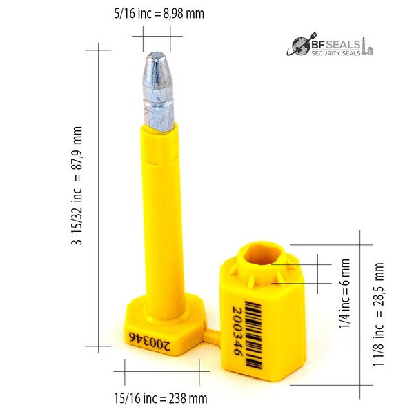 High Security Bolt Seal for Cargo Containers and Truck Trailers,