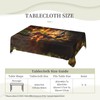 LORCARVIS Elegant Wine Glasses and Bottles Tablecloths Winery Farmhouse Polyester