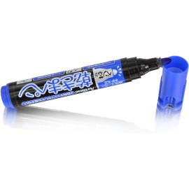 Xstamper Shachihata Kawakimapen in di round core blue ten