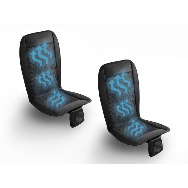 VaygWay Cooling Car Seat Cover- Premium Quality Black Comfortable 12V