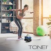 Tone Fitness 50 LB Neoprene Dumbbell Set with Storage Rack