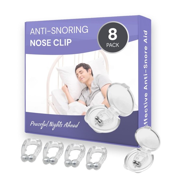 Anti-Snoring Nose Clip – Silicone Magnetic Device for Improved Breathing
