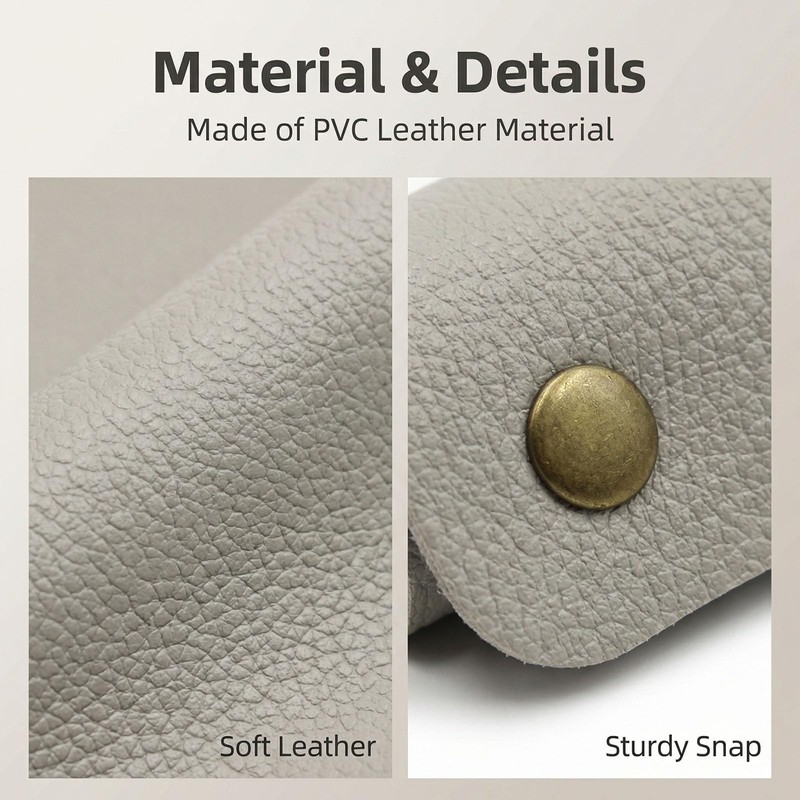 2Pcs PU Leather Handle Wrap, Soft Handle Grip Protector