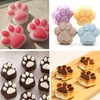 ROTDAM Puppy Cat Dog Paw Shaped Silicone Mold 2PCS-6 Cavity