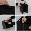 Fabnati Set of 4 Foldable Storage Cubes Plastic, Black Cubes