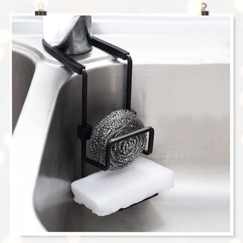 Sponge Holder Kitchen Hanging Sink Organiser - Metal Sponge Holder