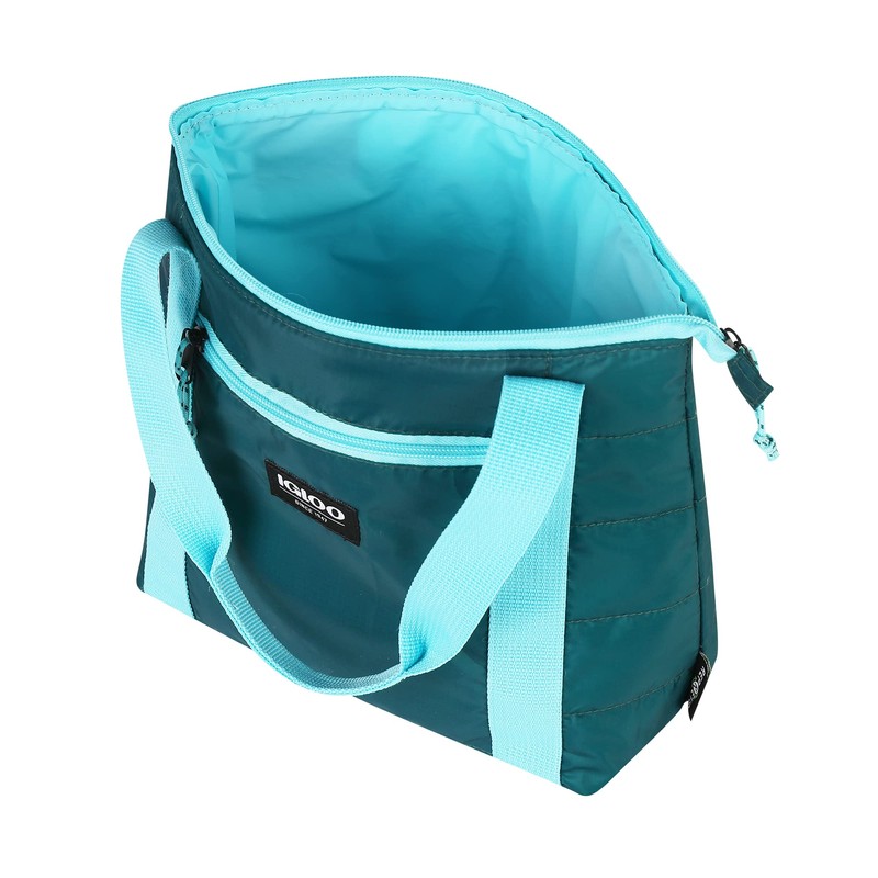 Packable Puffer Lunch Bag - 10 Can - Teal