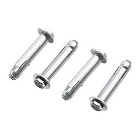 INCREWAY 4 Pack Expansion Bolts, M6x50mm 304 Stainless Steel External Hex Nut Expansion Bolt Sleeve Anchor