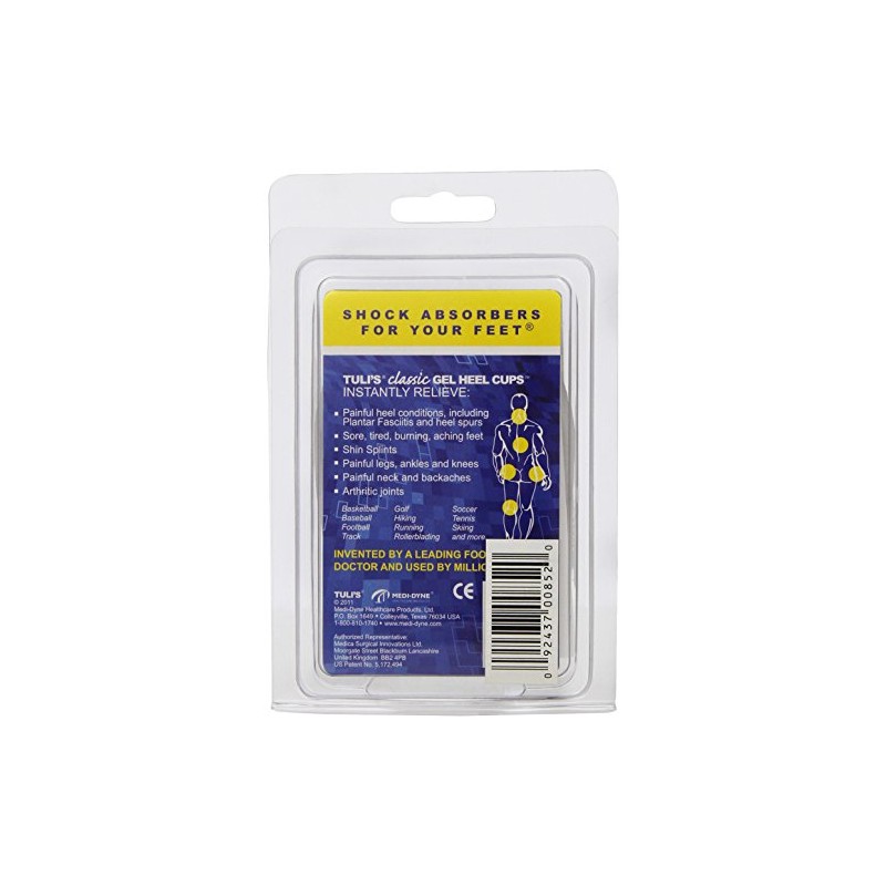 PediFix Tuli's Heel Support Heel Cup Gel Heel Protection Cushion