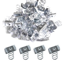 Abeicy 1/2''-13 Strut Channel Nut, 50 Packs Thickened Standard Spring Nuts with Zinc Plated Use On Unistrut Channels