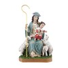 Figura Divina Pastorella Resina Dipinta a Mano 15 cm