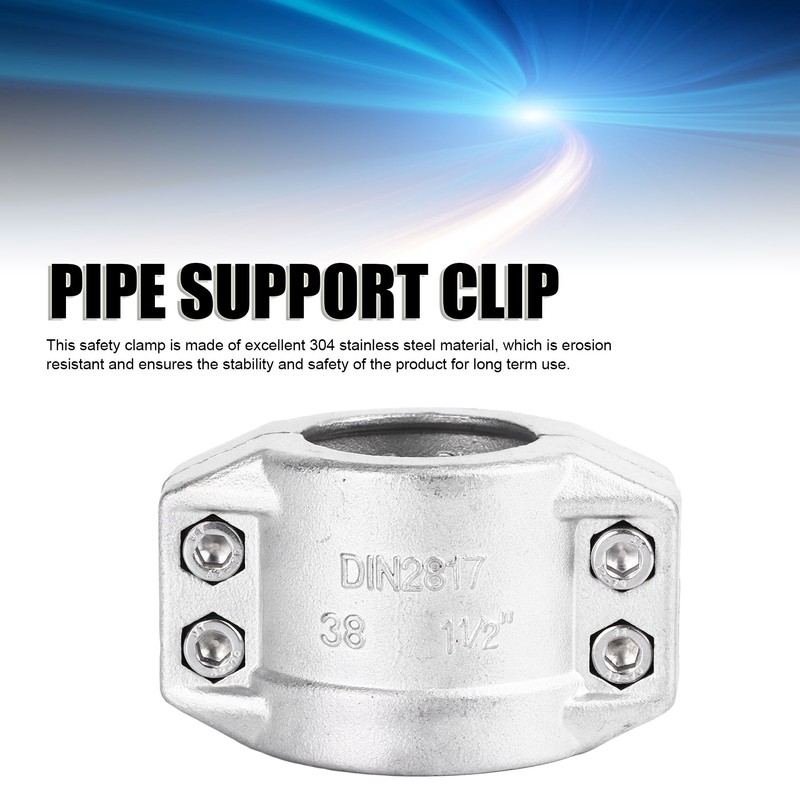 Pipe Hanger Bracket Clamp 304 Stainless Steel 2 Pieces TC