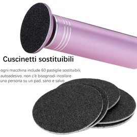 Electric Foot Roller, Adjustable Speed, Professional Electric Foot File for Foot, Pedicure Tools with Replacement Pads (Pink)