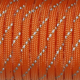 1pcs 550 Reflective Paracord 7 Core Parachute Cord 100FT Strand for Buckles Bracelet Neon Orange(Neon Orange)