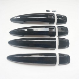 CYAuto New Set Sport Gloss Black Door Handle Cover Trim Fit for Nissan Altima 2019-2024 Sentra 2020-2024 Rogue 2021-2024 (Glossy Black)