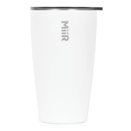 MiiR, Tumbler, Vacuum Insulated, Stainless Steel with Slide Lid, Cup Holder Compatible & BPA Free, White, 12 Fluid Ounces