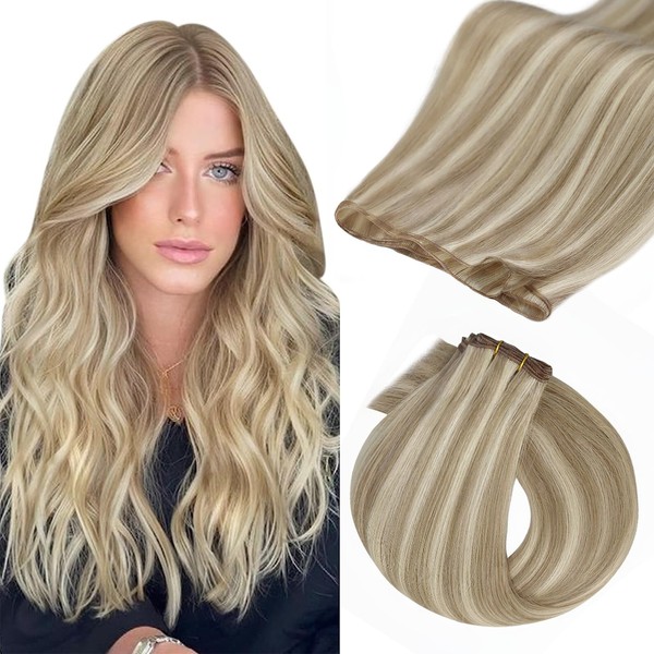 Fshine Real Hair Weft Extensions 50 g 35 cm Dirty