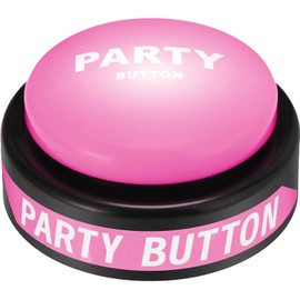 Silipull Dance Party Button with Music Sound Button Desk Toys for Office for Adults Classroom Buzzers Novelty Fun Gag Gifts Office Toys Desk Decor Gadget, 4.5 x 4.5 x 1.5 Inch (Pink)