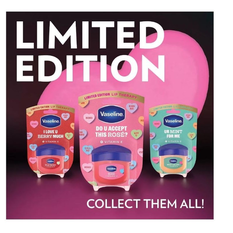 Vaseline Bálsamo Labial Edición Limitada San Valentín, Rosé con Vitamina