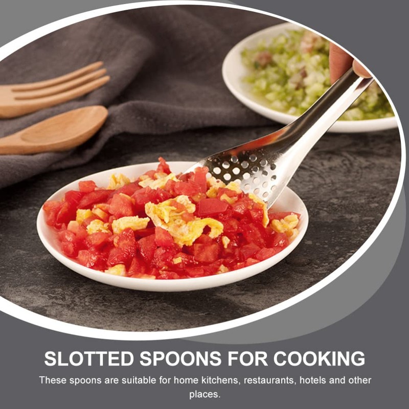 Gadpiparty Set of 6 Caviar Slotted Spoons Spherification Tools Kitchen