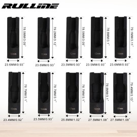 RULLINE 10pcs Flare Nut Socket Set, 10-Piece Kit for Automotive and Mechanical Applications 1/2" square drive